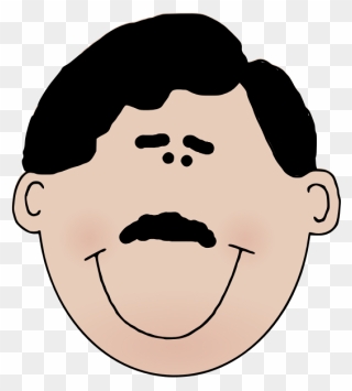 Man With Mustache - Cartoon Man With Moustache Clipart