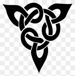 Celtic Knot Celts Silhouette Clip Art - Celtic Knot Silhouette - Png Download