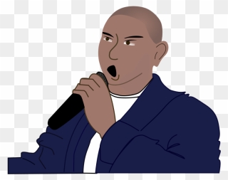 Free Clipart - Animated Images Of Male Bald Singer - Png Download