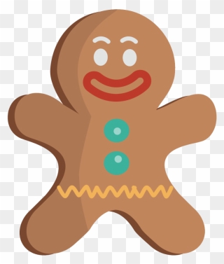 Gingerbread Man Png Hd - Gingerbread Man Clipart Png Transparent Png