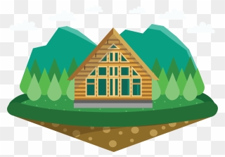 Collection Of Free Cabin Vector Cartoon Download On - Clipart Chalet - Png Download