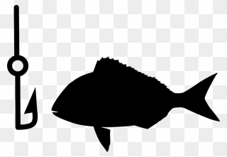 Silhouette Fish Shape Clipart