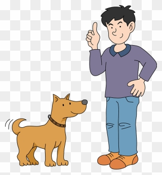 Dog Owner Pet Clipart - 犬 と 話す イラスト - Png Download