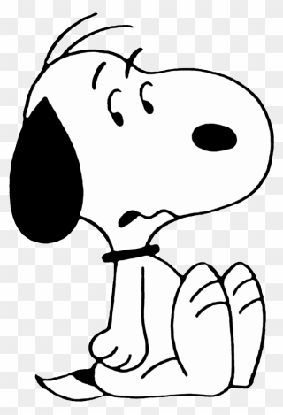 Snoopy Png - Snoopy Sentado Png Clipart