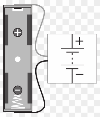 Battery Holder Schematic Symbol Clipart