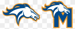 Milton Mustang Sports Branding Logo And “m” Typography - Milton Academy Mustang Logo Clipart