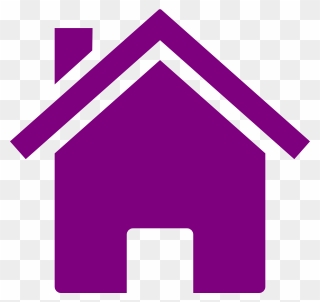 House Clipart Purple - Png Download