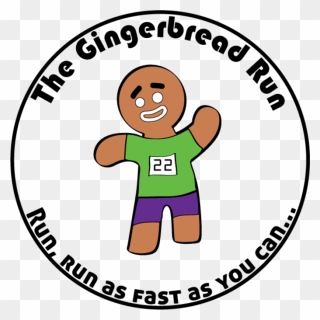 Gingerbread Clipart Walking - Gingerbread Run 2018 - Png Download