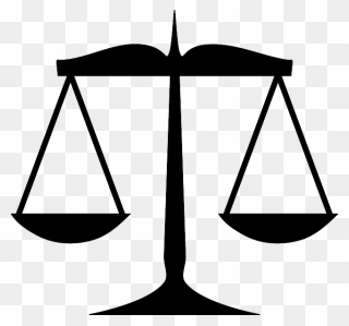 Justice, Law, Measurement, Silhouette, Weight, Scales - Scales Of Justice Clip Art - Png Download