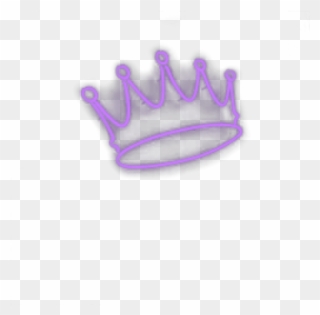 Purple Crown Png- - Picsart Neon Crown Png Clipart