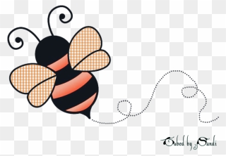 Cute Bumble Bee Sticker Clipart