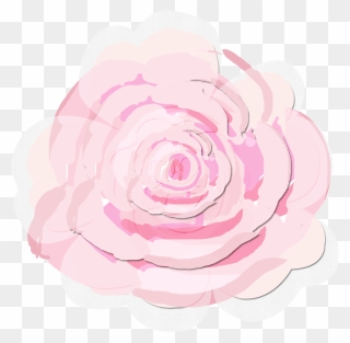 Pink Watercolor Roses Transparent Clipart