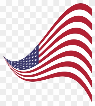 Flag Of The United States, Hd Png Download - Stylized American Flag Free Clipart