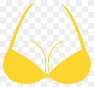 Bra And Breast Silhouette - Silhouette Breast Clip Art - Png Download