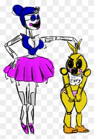 Ballora And Toy Chica Clipart