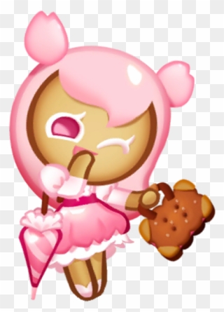 Anime, Devsisters, Hello Brave Cookies, Cookie Run, - Hello Brave Cookies Cherry Blossom Clipart