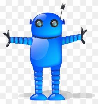 Blue Robot Sh - Blue Robots Clipart - Png Download