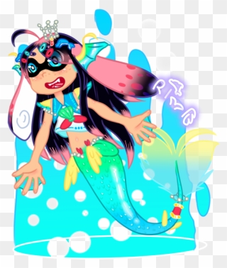 Mermay Sailor Maiko Underwater - Illustration Clipart