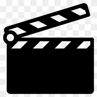 Computer Icons Clapperboard Film Animation - Cartoon Movie Clip Board - Png Download