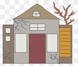 Abandoned Home - Old House Cartoon Png Clipart