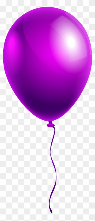 Transparent Background Purple Balloon Clipart - Png Download