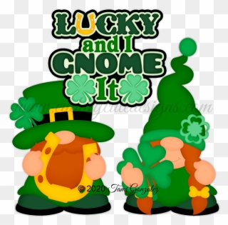 Lucky & I Gnome It Clipart