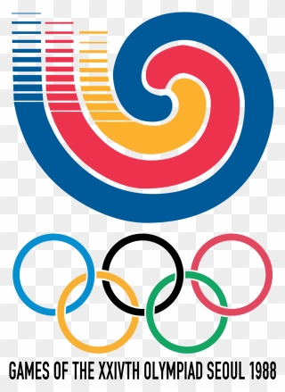45 Olympic Logos And Symbols From 1924 To - 1988 Summer Olympics Korea Clipart