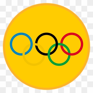 Olympic Medal With Rings Clipart