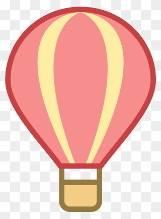 Ballons Clipart Individual Balloon - Hot Air Balloon Png Clipart Red Transparent Png