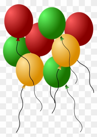Bunte Luftballons Clipart - Gambar Balon Kartun Warna Warni - Png Download