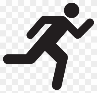 Man Running Clipart - Png Download