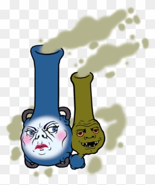 Bong O"clock - - - Pherimosa"s Out Weezing Is In - Clipart
