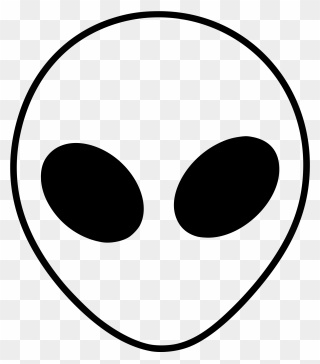 Trippy Transparent Alien Head - Alien Png Clipart