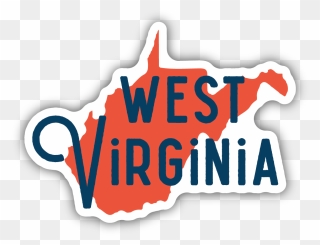 West Virginia State Sticker Clipart