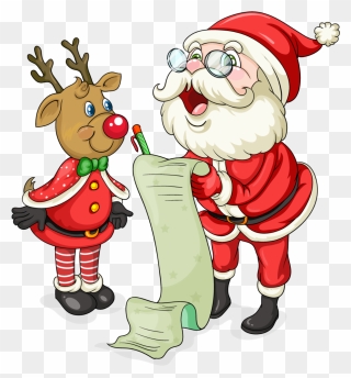 Cute Santa Christmas Clipart Santa, Christmas - Cute Santa Christmas Clip Art - Png Download