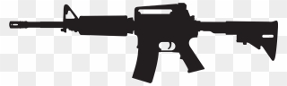 Revolver Silhouette Png - Assault Rifle Clipart Png Transparent Png