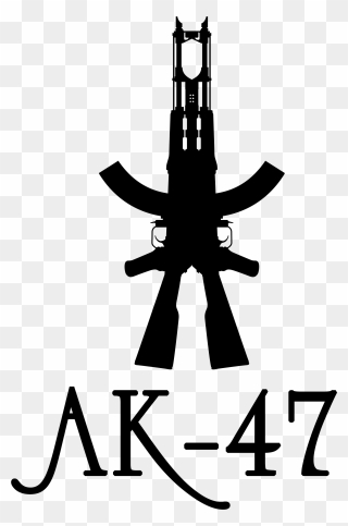 Ak-47 Tattoo Firearm Silhouette Honda - Ak Logo Png Hd Clipart