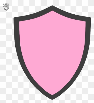Transparent Shield Crest Png - Shield Pink Png Clipart