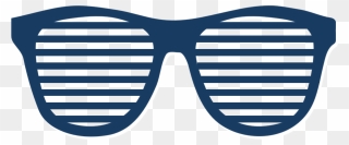 Transparent Stars And Stripes Sunglasses Clipart - Shutter Shades Clip Art - Png Download