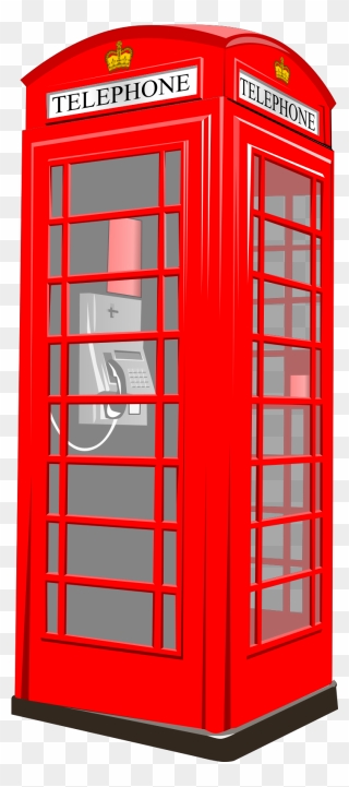London Phone Booth Clipart - Png Download
