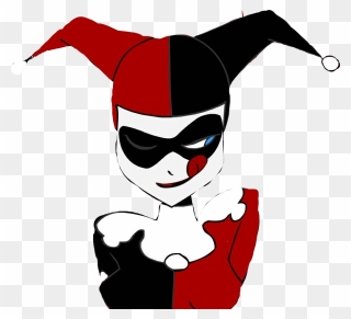 #harleyquinn - Cartoon Harley Quinn Profile Clipart
