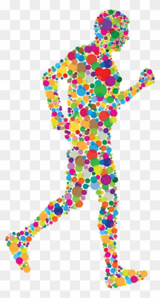 Dotted Running Man Png - Health Expo Istanbul 2019 Clipart