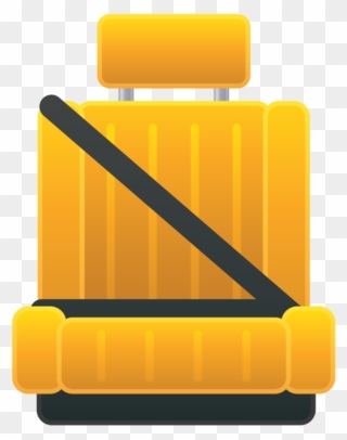 Car Seat With Seat Belt Clipart
