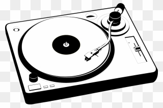 Dj Clipart Dj Booth - Turntable Clipart - Png Download