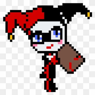 Pixel Art Harley Quinn Cute Clipart