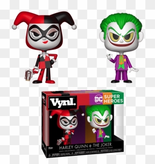 Dc Comics Funko Vynl 2 Pack Harley Quinn & The Joker - Funko Pop Harley Quinn And Joker Clipart