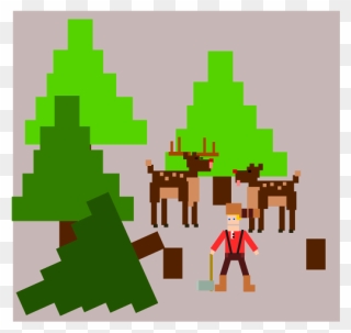 Lumberjack Sketch - Portable Network Graphics Clipart