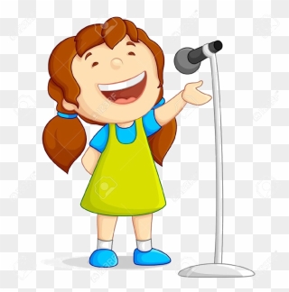 Unnamed - Girl Singing Clipart - Png Download
