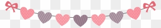 Heart Garland Clipart - Png Download