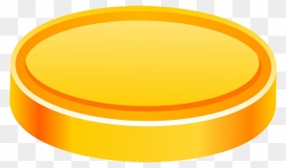 Plain Game Gold Coin Png Clipart - Circle Transparent Png